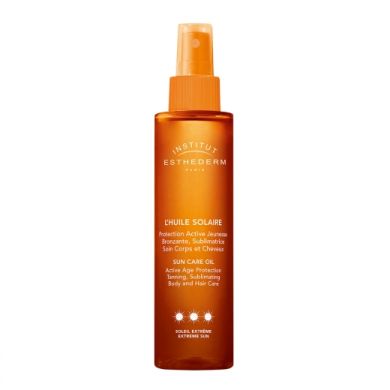 Institut Esthederm L'Huile Solaire Soin Corps et Cheveux - Soleil Extreme *** allesvoorschoonheid.nl